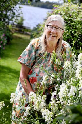  Lilian Karlsson hade också öppnat sin trädgård i Kalvsvik under Öppen Trädgård 2022. 
