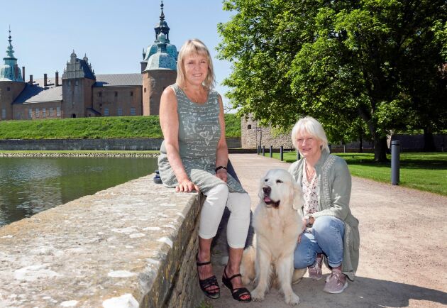  Monica Hillman och Ulla Geertsen Elm har tillsammans med Trulle gjort succéboken Första valpboken.