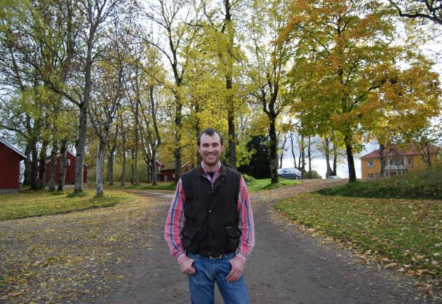  Richard Johansson, en av lantbrukarna som äger Nuntorp, är mycket nöjd med att Dingleskolan ansöker om att förlägga utbildning på det tidigare naturbruksgymnasiet. 