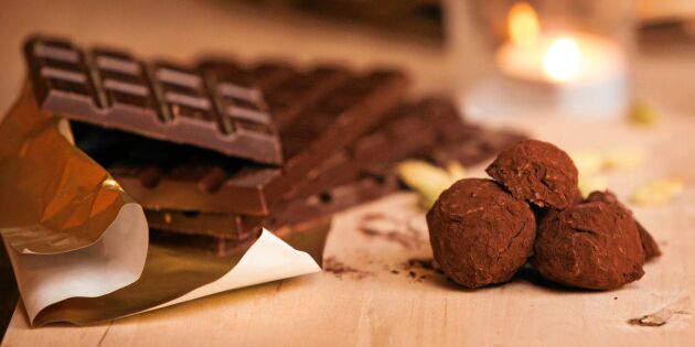 Chokladfabrikens lyxiga chokladtryfflar