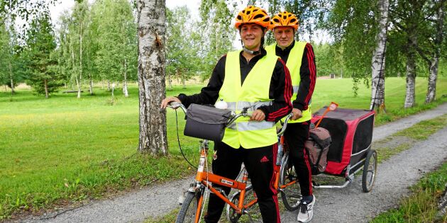 Blinde Kurt, 79, cyklar genom Sverige – för att lyfta obalansen mellan stad och land