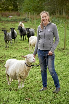  När hon tog över gården vid 22 års ålder bodde hon här ensam och började med får.