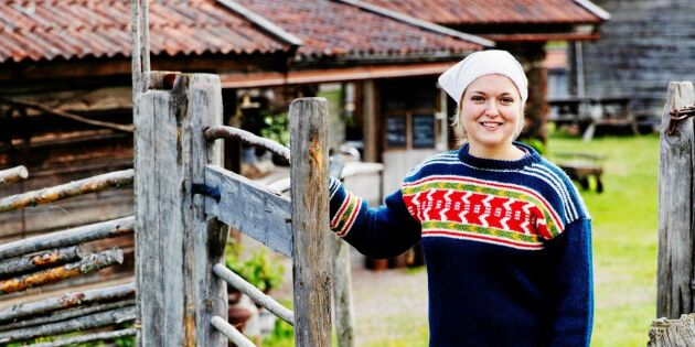 22-åriga Knis Anna vill föra fäbodbruket vidare: "Jag älskar det här enkla livet"