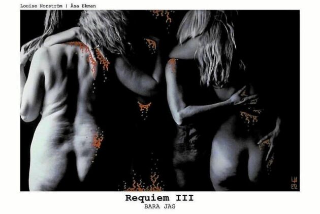  Stolta, nakna kvinnokroppar var temat i Louise Norströms fotoutställning ”Bara jag”, med illustrationer av vännen och konstnären Åsa Ekman.
