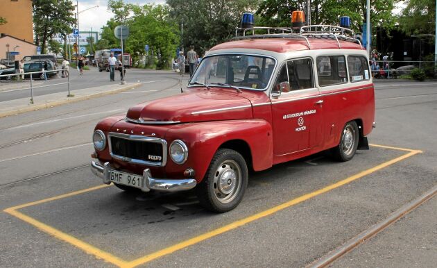  Skåpbilen med bra lastutrymme, Volvo Duett, 1953-1969. Denna ägdes av Stockholms spårvägar.