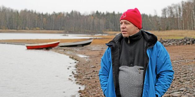 Han vägrar ge upp kampen om Yxern: "Risken är att hela sjön dör"