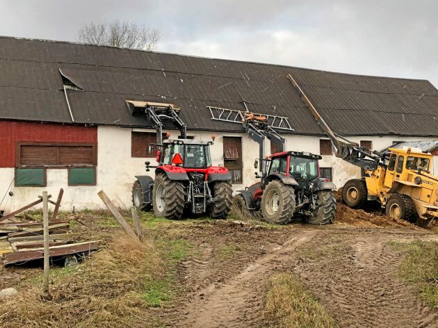  På Gotland raserades taket till en ladugård. I Roslagen hade mjölkproducenter i Roslagen en vecka efter stormen fortfarande inte fått strömmen tillbaka.
